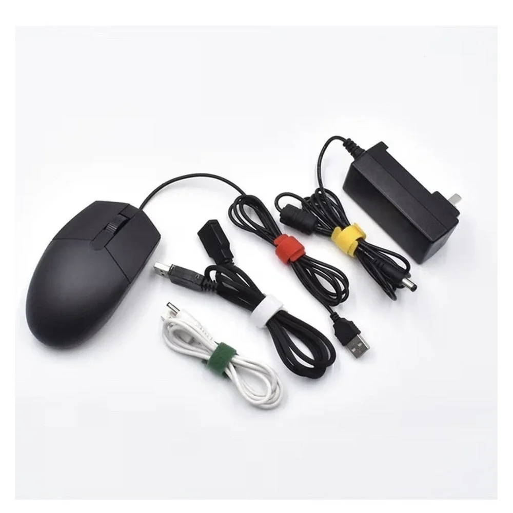 N35/ 80 PCS Reusable Fastening Cable Ties, Adjustable Hook and Loop Cord Ties